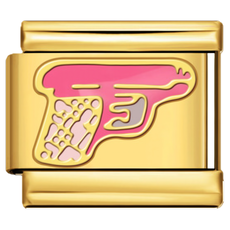 Roze pištolj zlatni