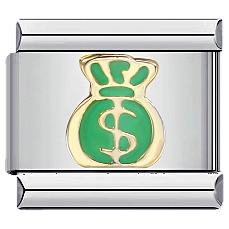 Money bag srebrno